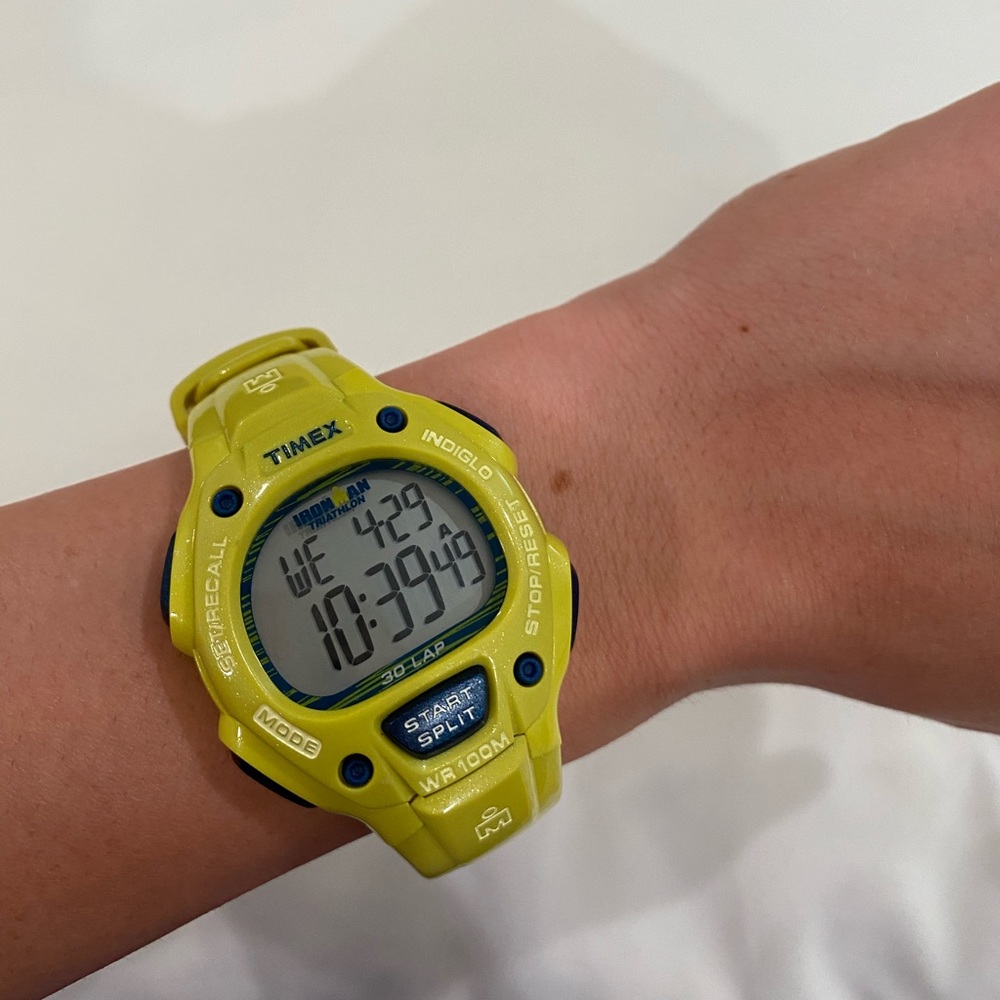 IRON MAN Timex Watch (lime green & blue)